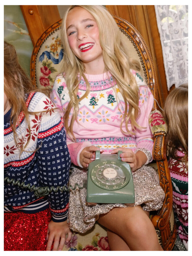 Pink Fair Isle Sweater