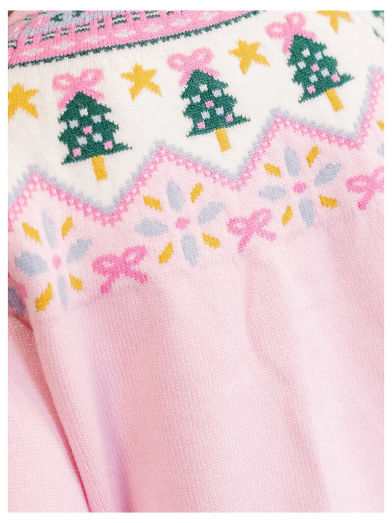 Pink Fair Isle Sweater