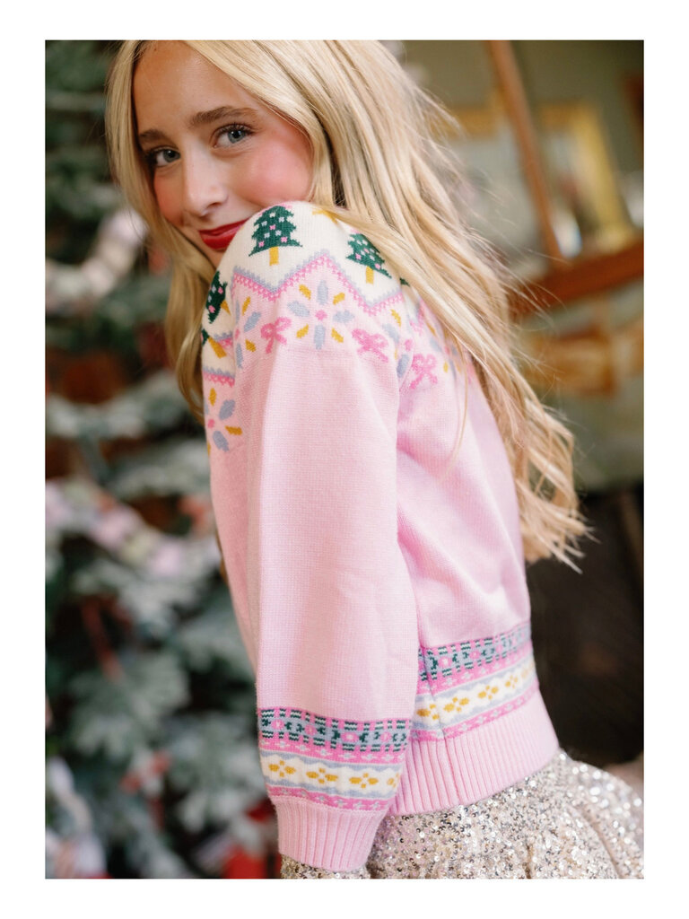 Pink Fair Isle Sweater