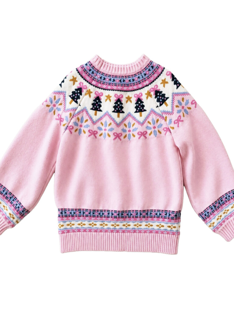 Pink Fair Isle Sweater