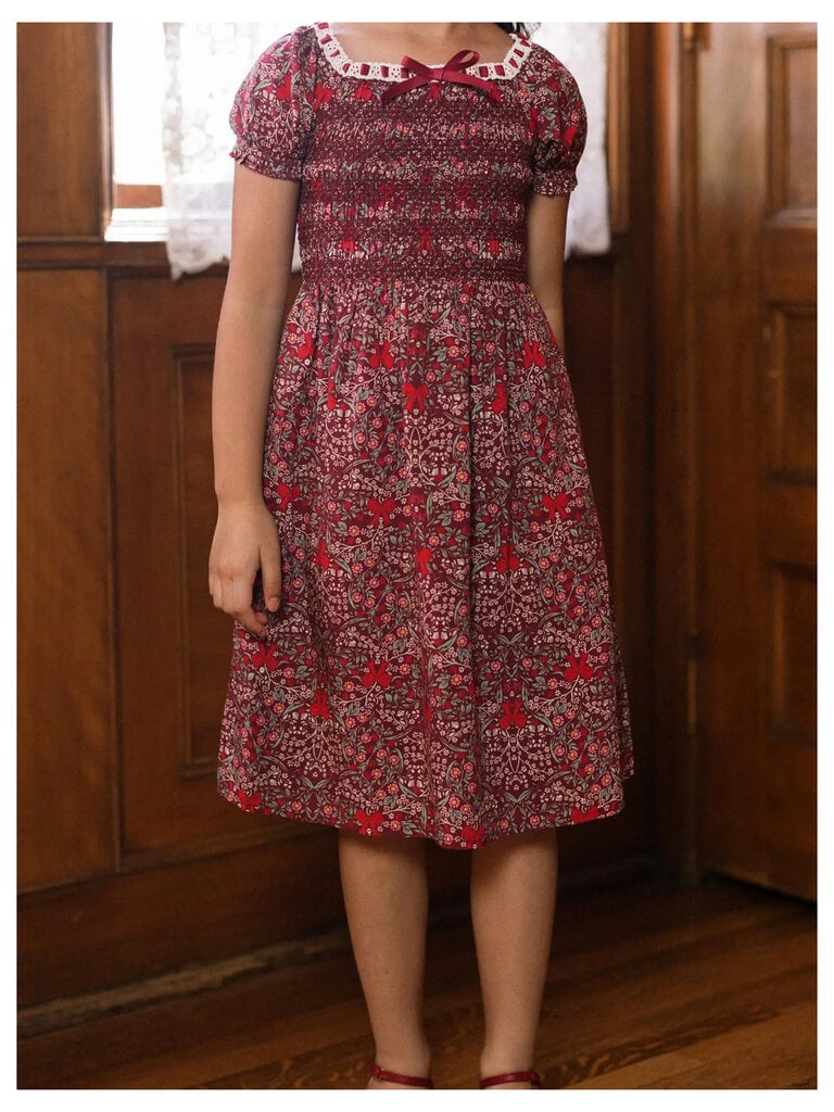 Ribbon Garnet Garden Dress