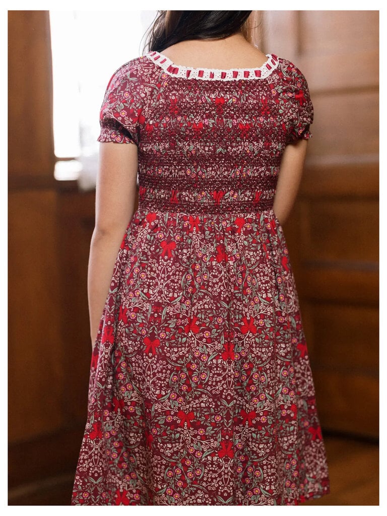 Ribbon Garnet Garden Dress