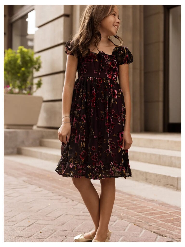 Teen Violet Dusk Burnout Dress