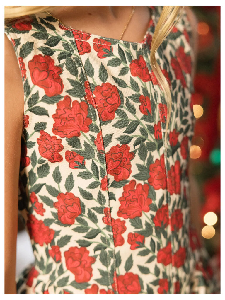 Red Roses Teen Dress