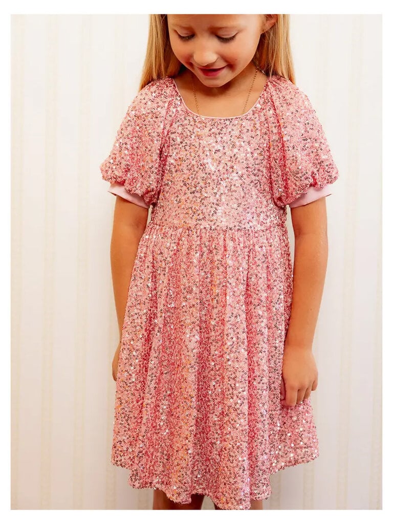 Pink Sequin Marisol Dress