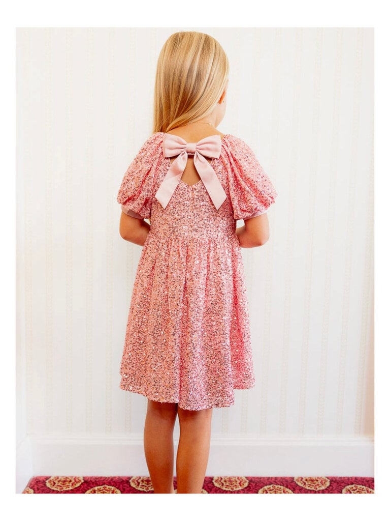 Pink Sequin Marisol Dress