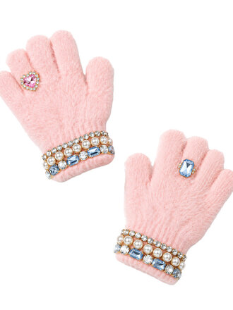 Super Smalls Cotton Candy Jeweled Gloves