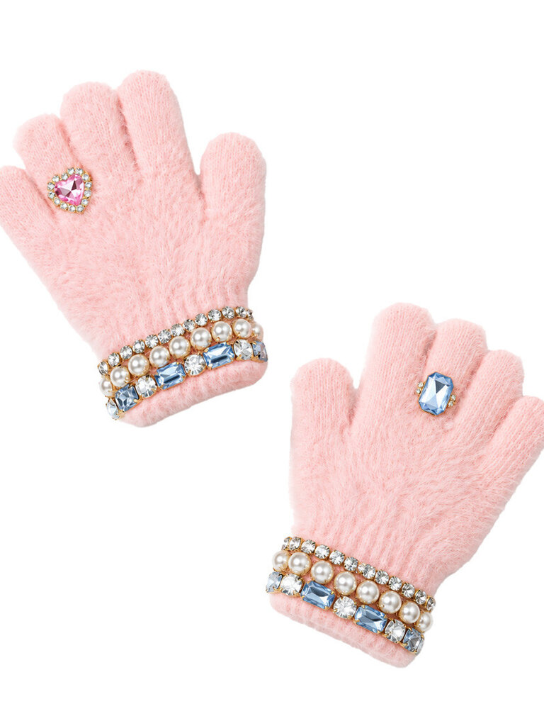 Super Smalls Cotton Candy Jeweled Gloves