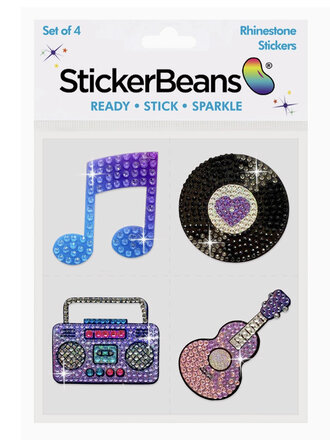 StickerBeans I Love Music Sticker Pack