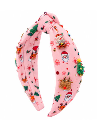Bari Lynn Christmas Charm Crystal Headband