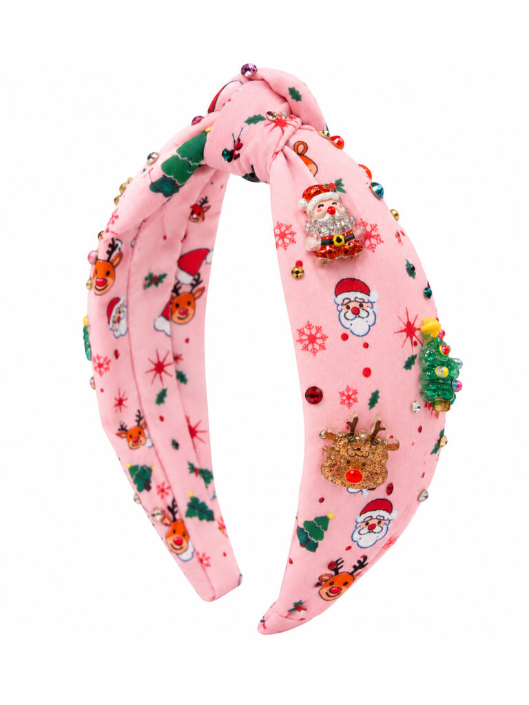 Bari Lynn Christmas Charm Crystal Headband