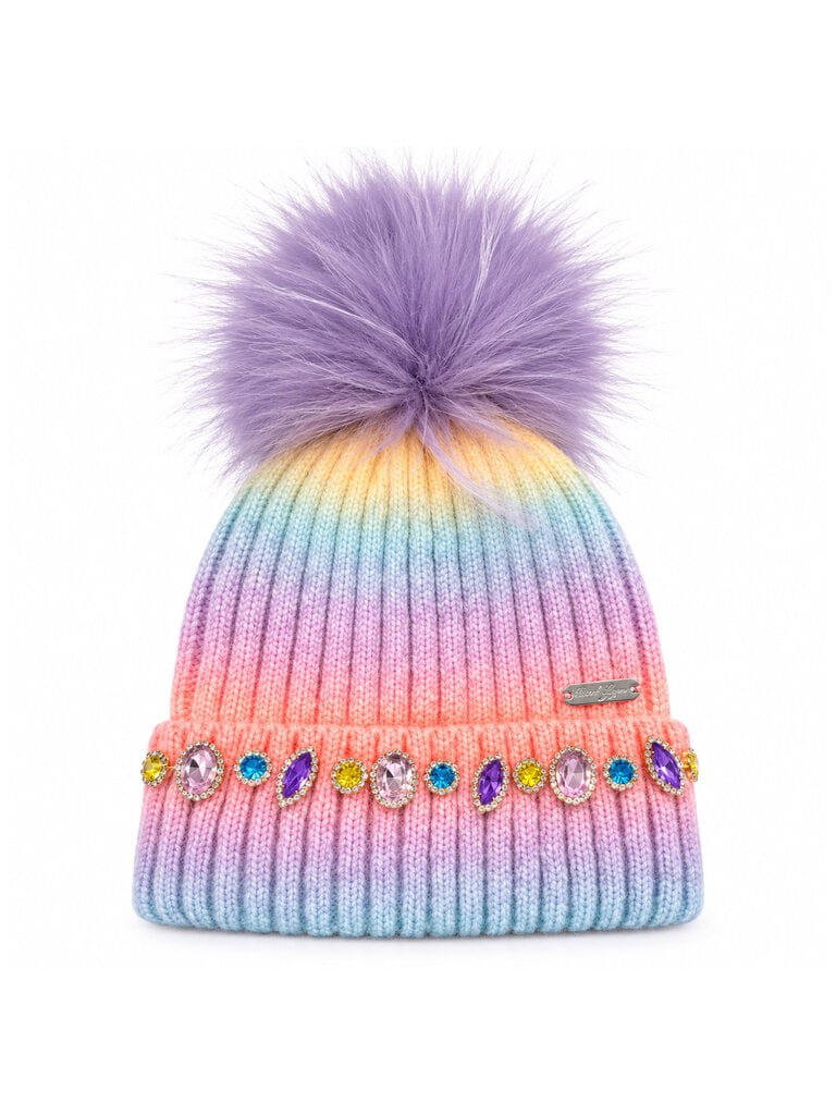 Bari Lynn Ombre Jewel Pom Hat