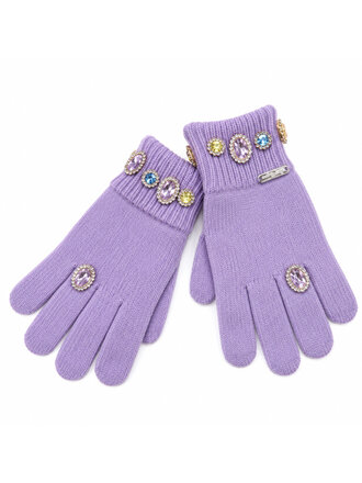 Bari Lynn Lavender Jewel Gloves