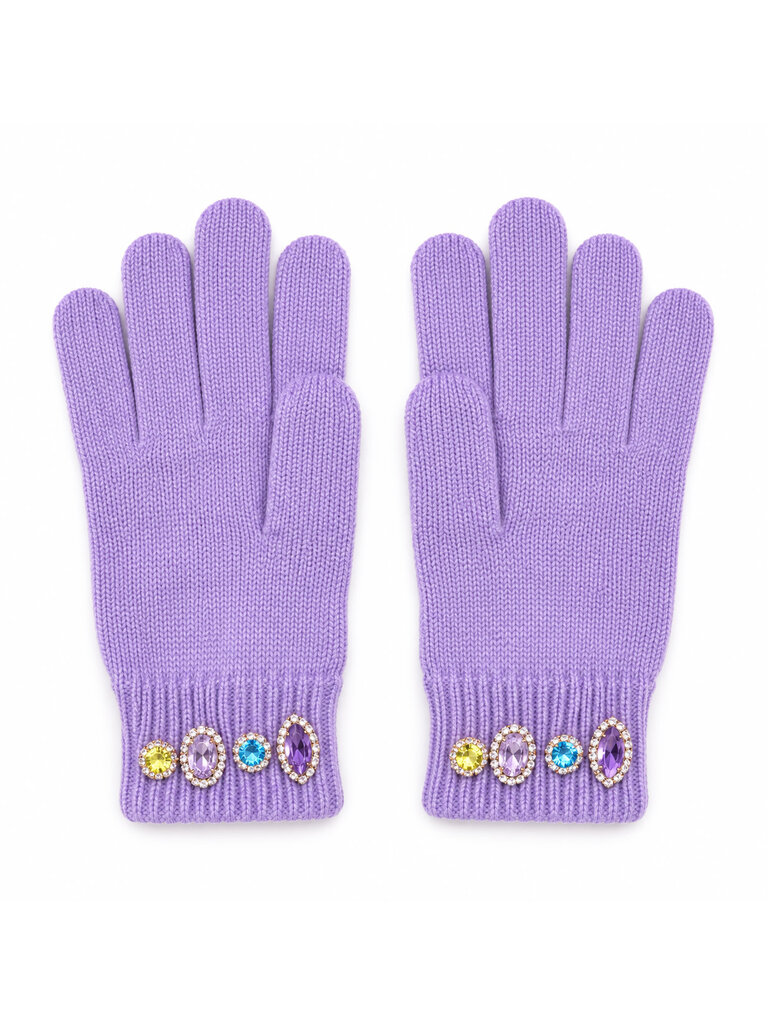 Bari Lynn Lavender Jewel Gloves