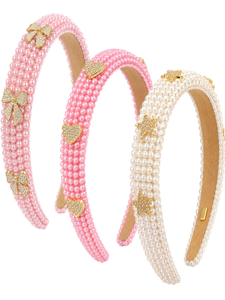 Bari Lynn Pearl Charm Headband