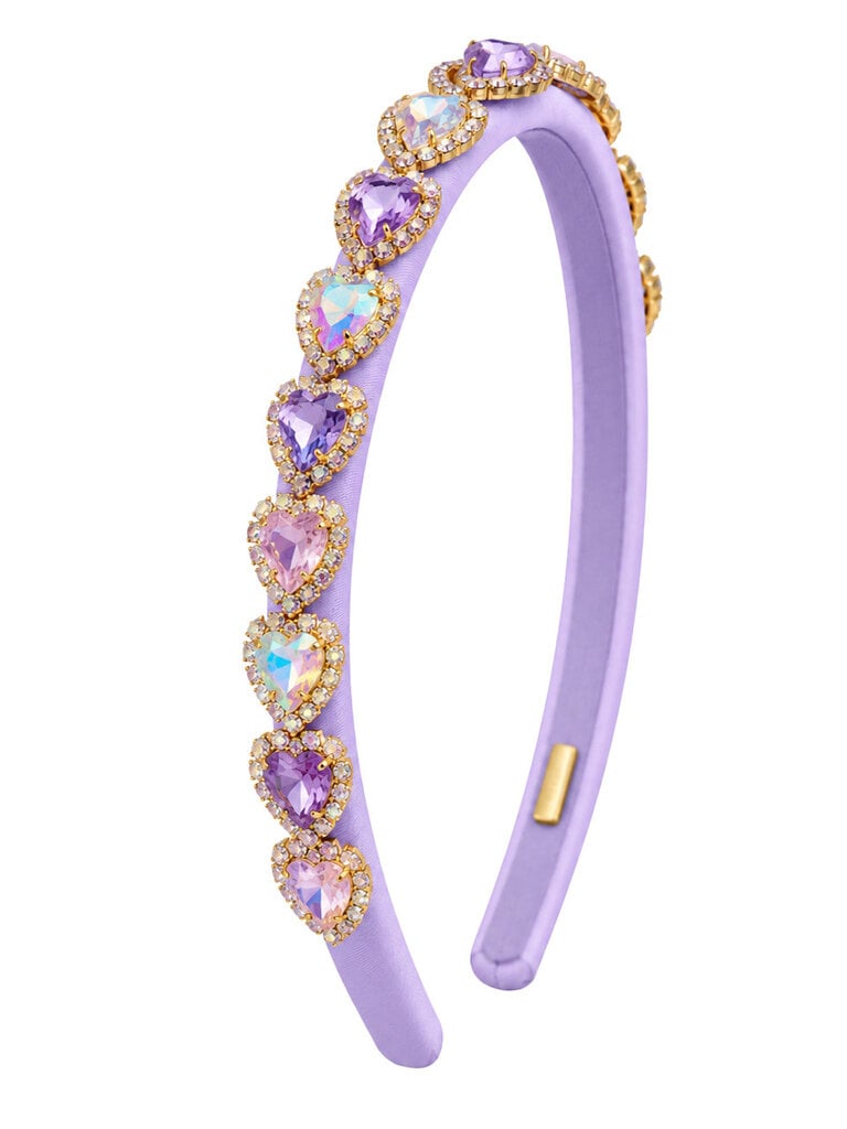 Bari Lynn Jeweled Heart Headband