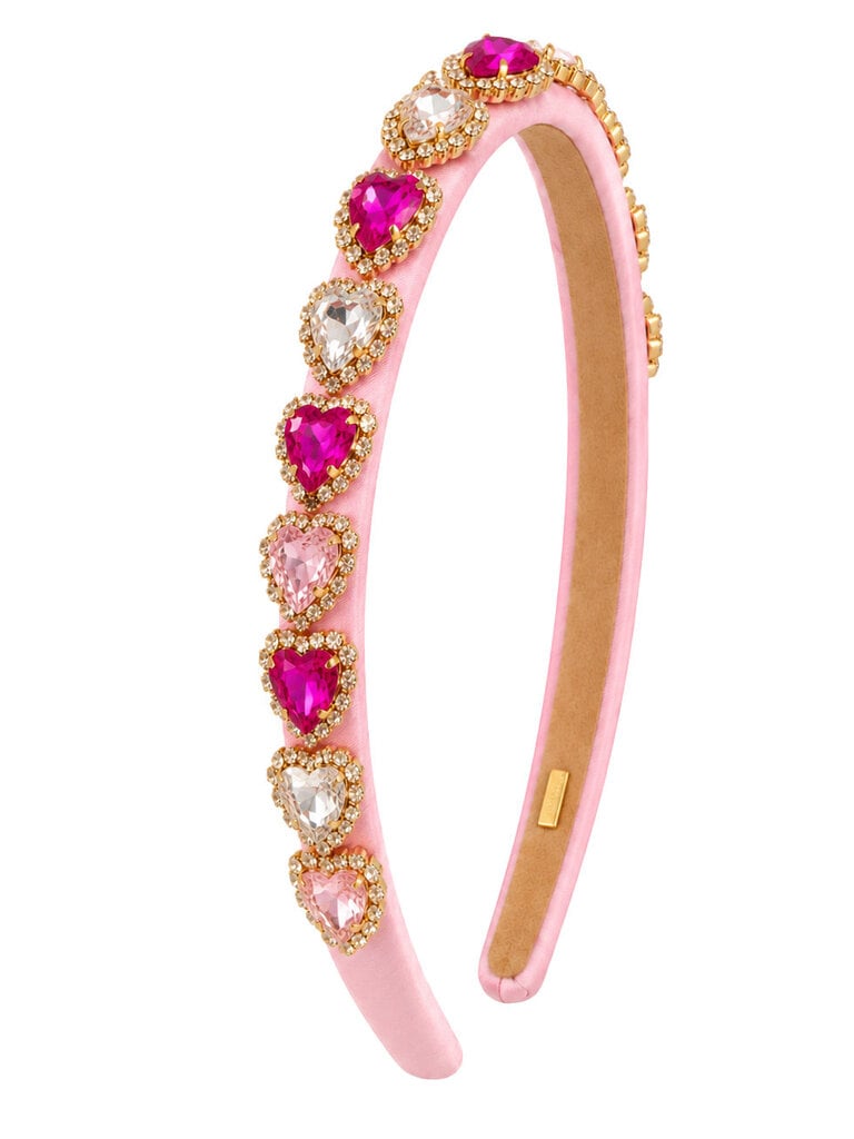 Bari Lynn Jeweled Heart Headband