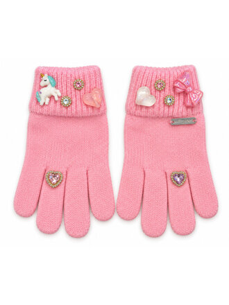 Bari Lynn Light Pink Charm Gloves