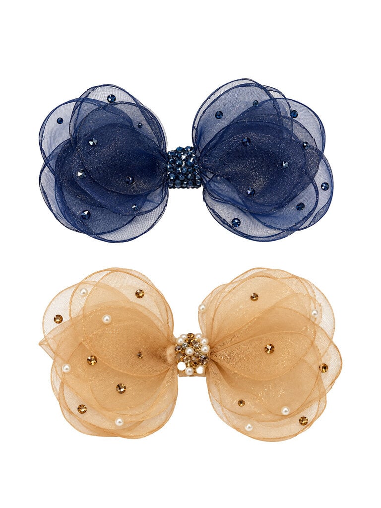 Bari Lynn Crystallized Sheer Bow