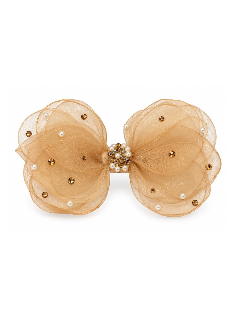 Bari Lynn Crystallized Sheer Bow