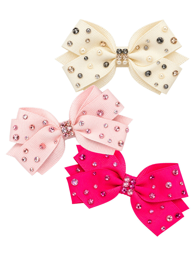 Bari Lynn Rhinestone Grosgrain Bow