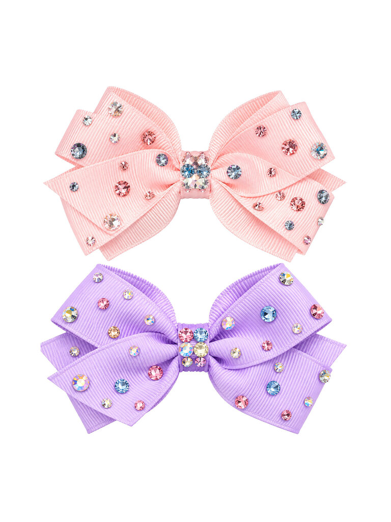 Bari Lynn Rhinestone Grosgrain Bow