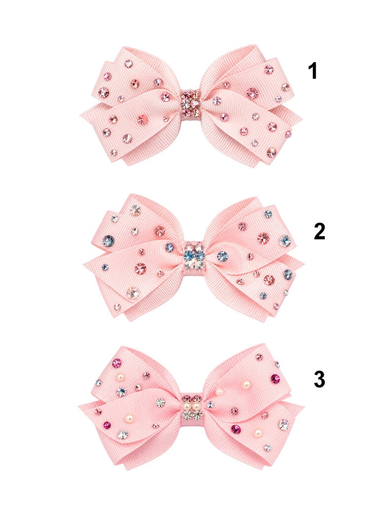 Bari Lynn Rhinestone Grosgrain Bow