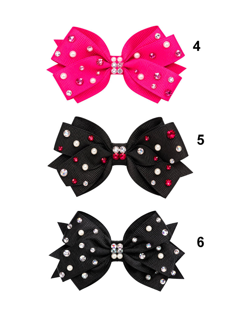 Bari Lynn Rhinestone Grosgrain Bow