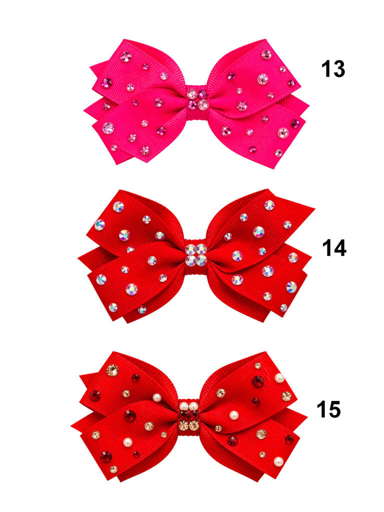 Bari Lynn Rhinestone Grosgrain Bow