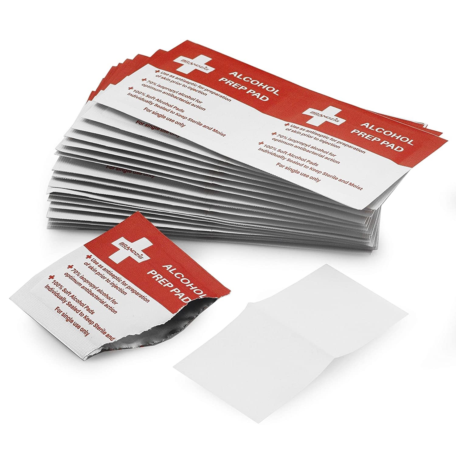 BRANDZIG Alcohol Prep Pads 2 PACK