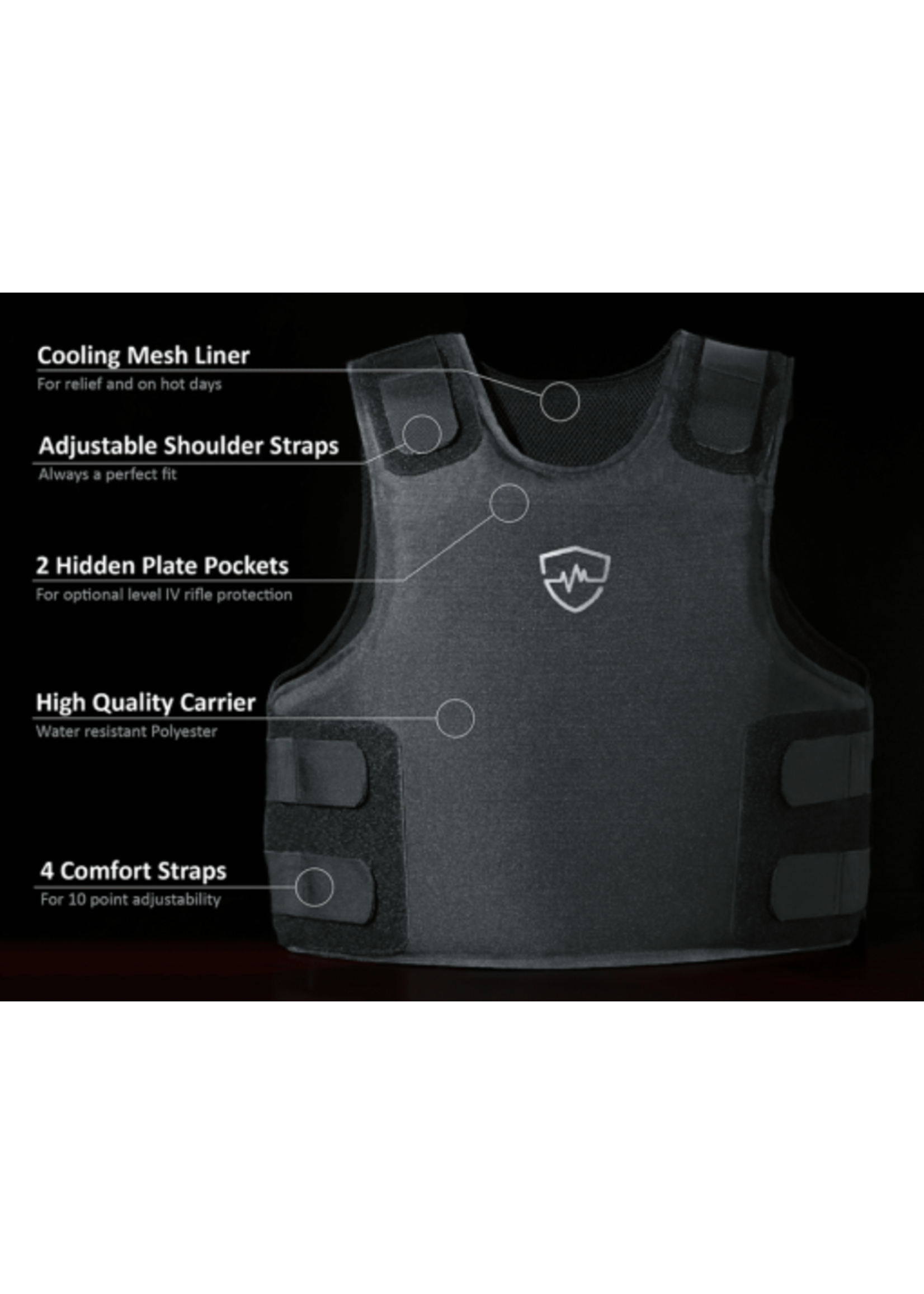 SAFE LIFE DEFENSE Tactical Enhanced Multi-Threat Vest Level IIIA+