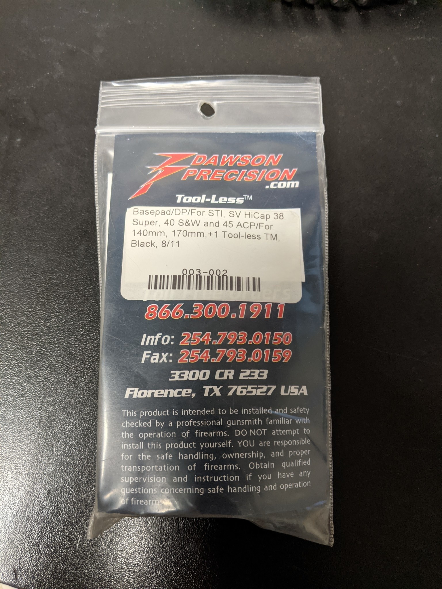 DAWSON PRECISION DAWSON MAG BASEPAD STI