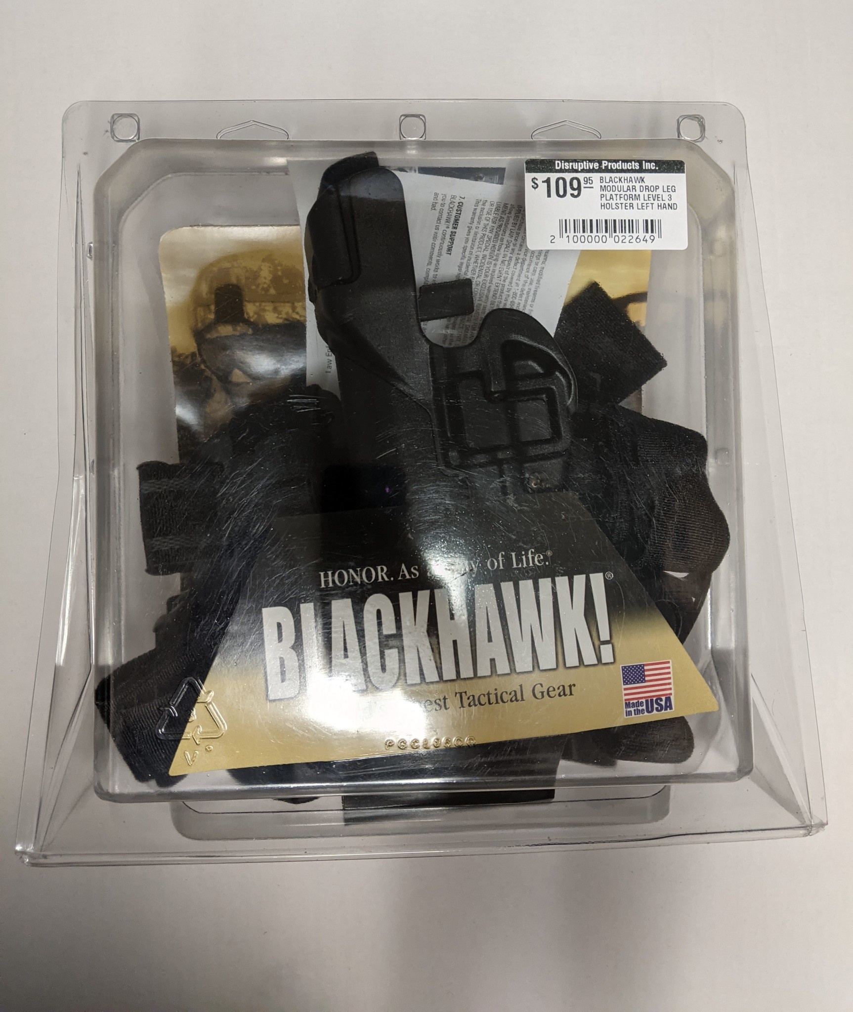 BLACKHAWK BLACKHAWK MODULAR DROP LEG PLATFORM LEVEL 3 HOLSTER LEFT HAND COLT 1911