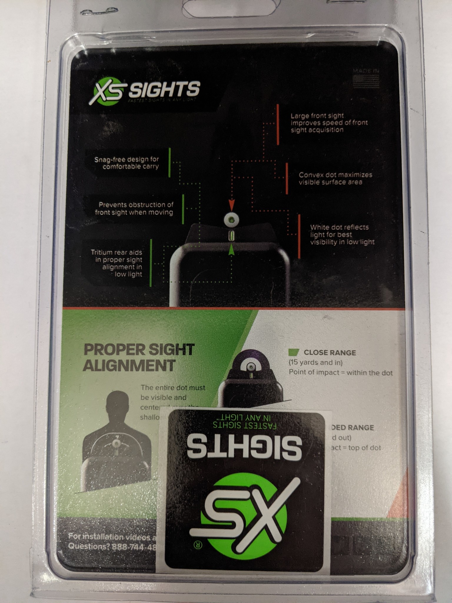 XS SIGHTS XS SIGHTS DXT NIGHT SIGHTS STANDARD DOT S&W