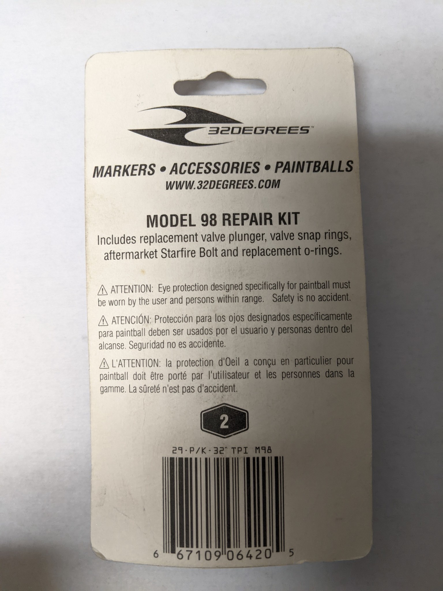 32 DEGREES 32 DEGREES MODEL 98 REPAIR KIT