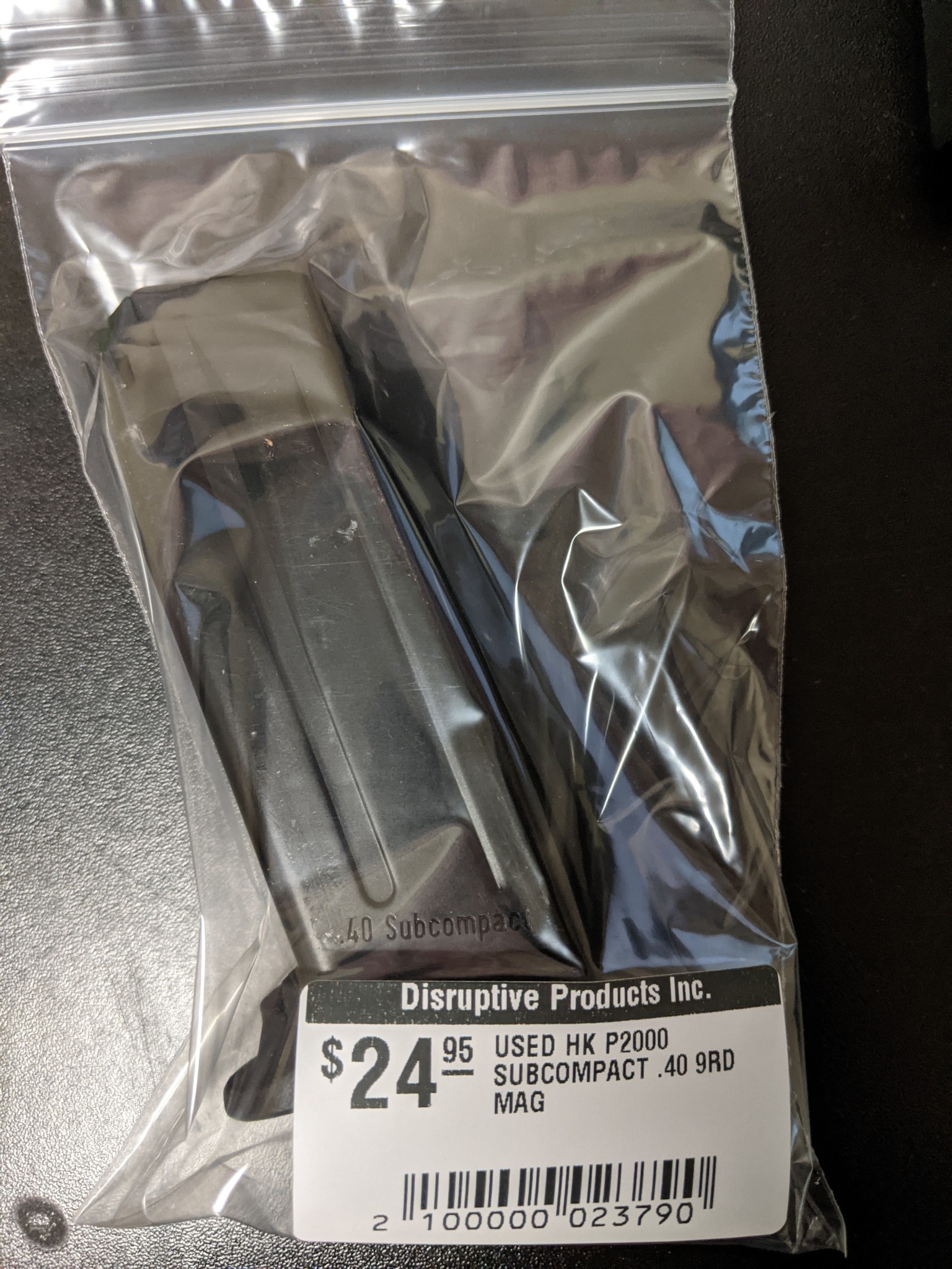 HK USED HK P2000 SUBCOMPACT .40 9RD MAG