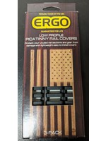 ERGO ERGO PICATINNY RAIL COVERS 3 PACK BLACK