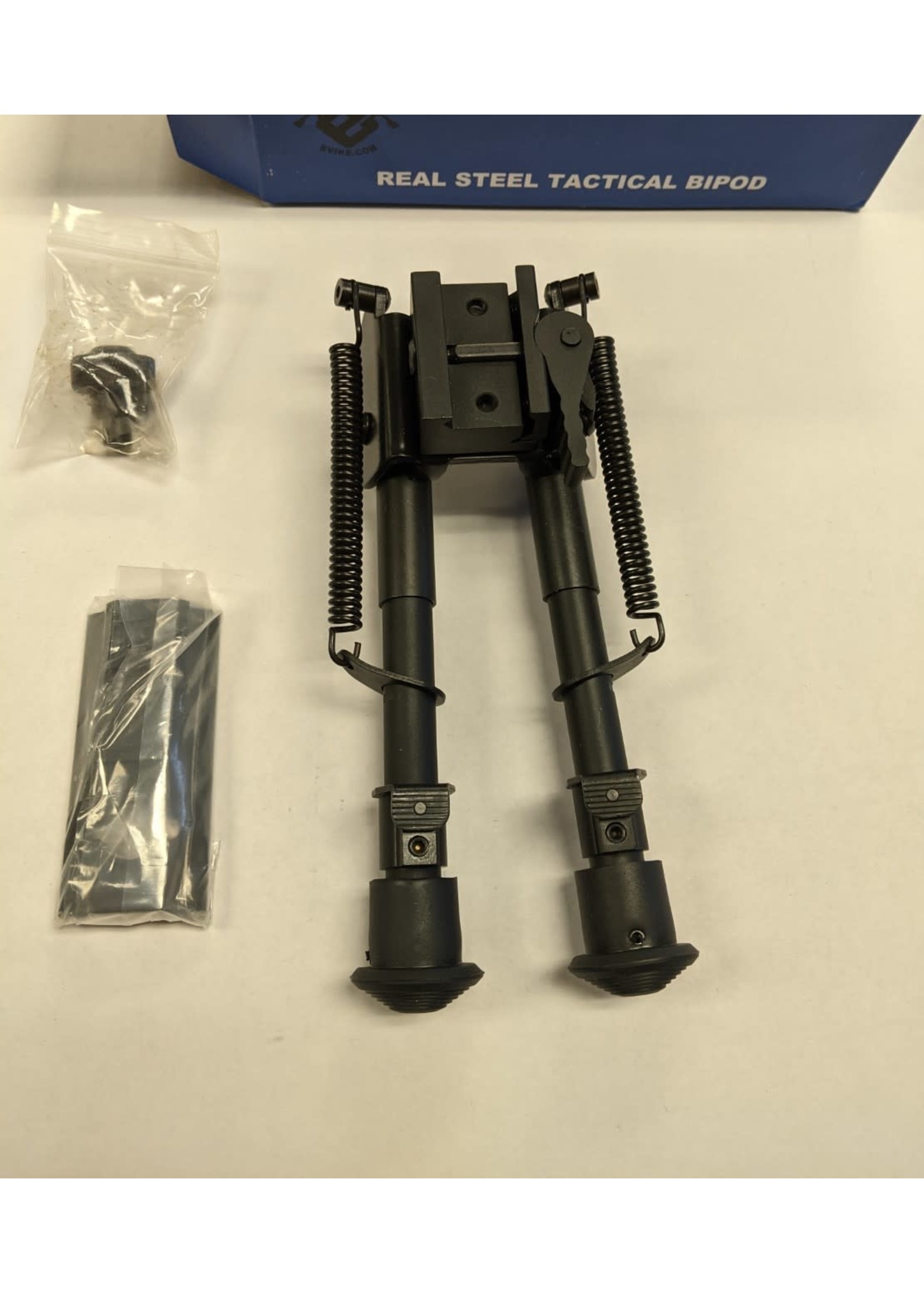 EVIKE Evike.com Adjustable Real Steel Tactical Bipod w/ Harris and RIS Mounts