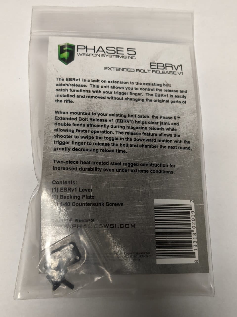 PHASE 5 PHASE 5 EXTENDED BOLT RELEASE V1