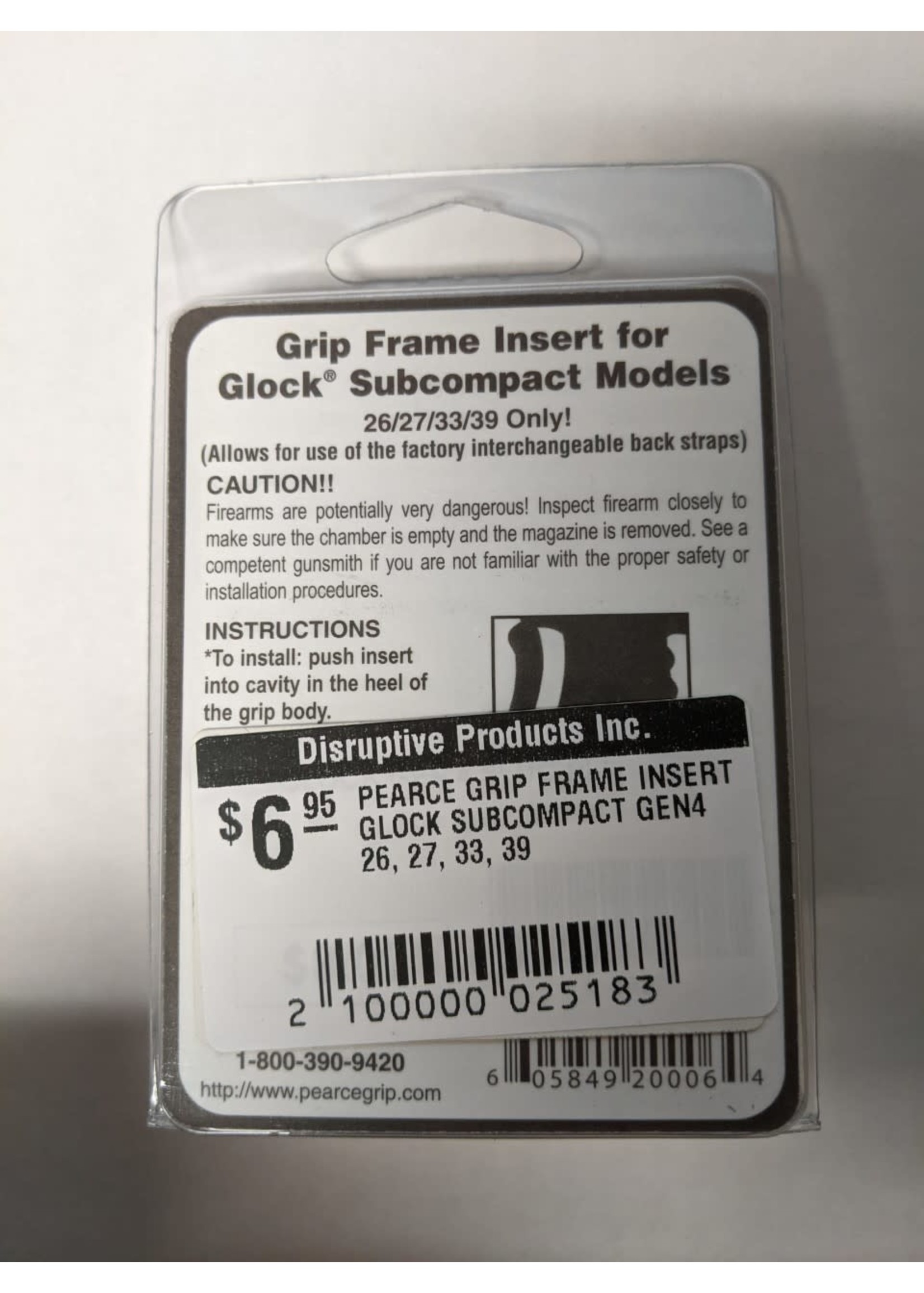 pearce grip PEARCE GRIP FRAME INSERT