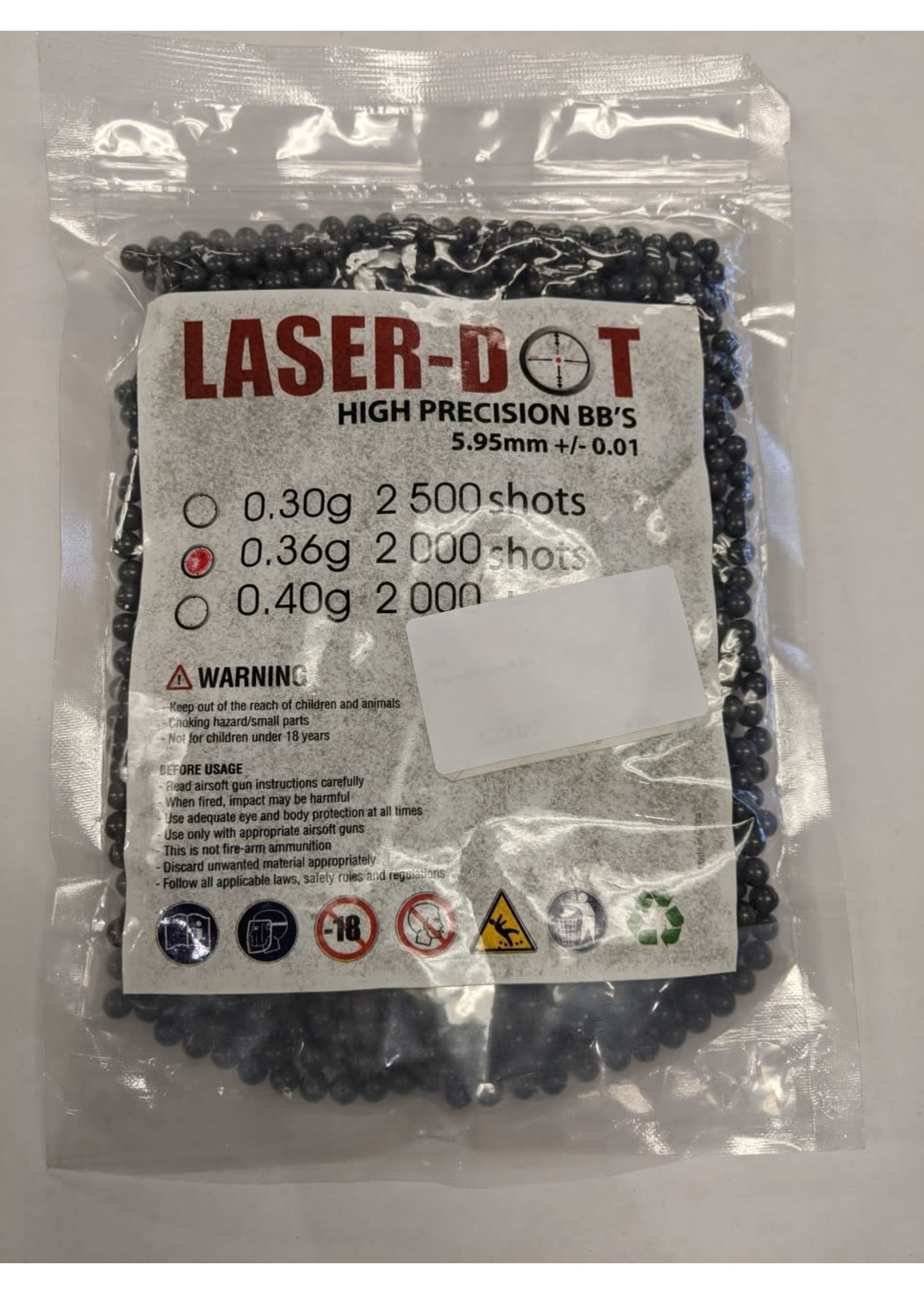 LASER-DOT LASER-DOT HIGH PRECISION SNIPER BB'S (5.95MM)