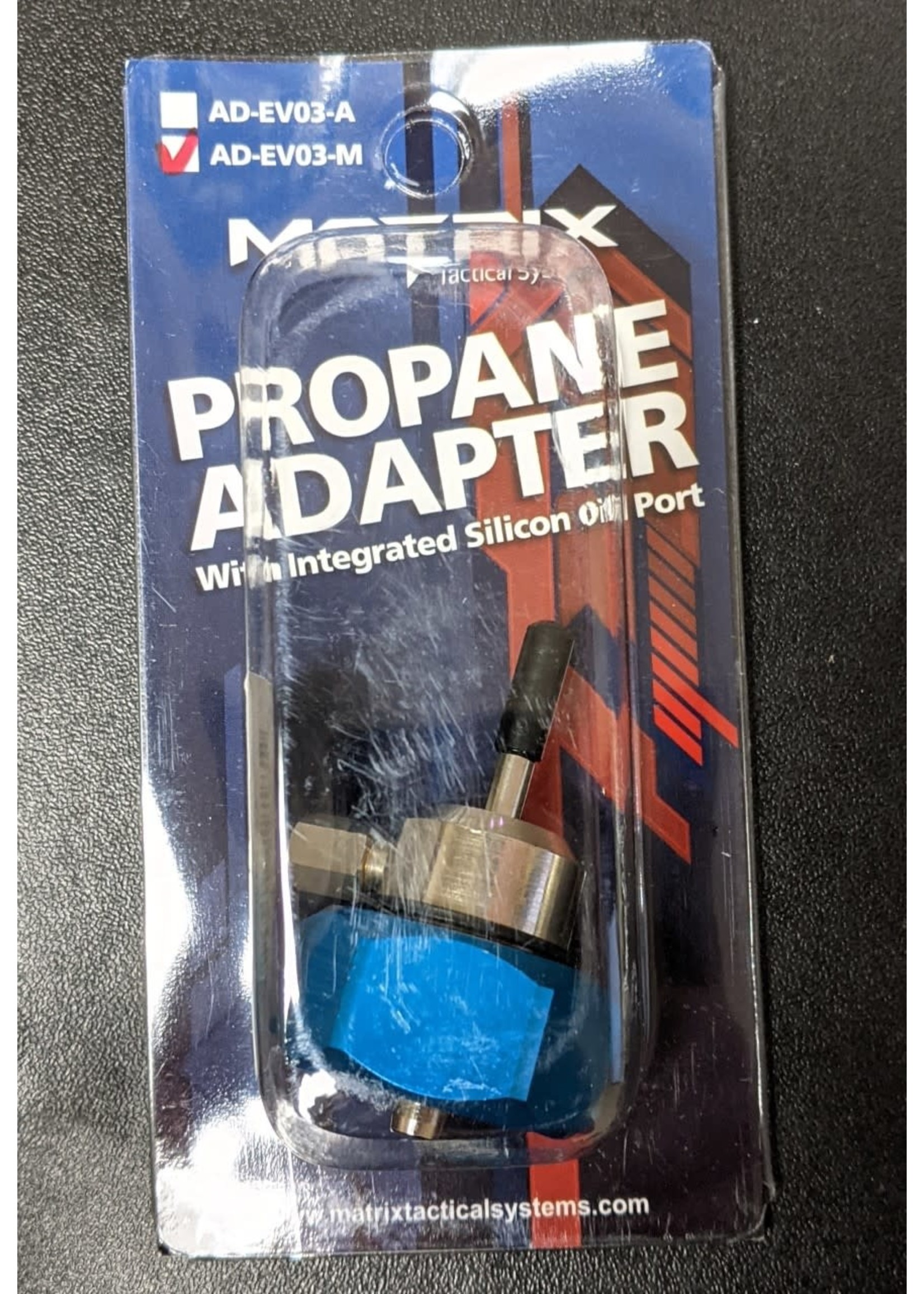 MATRIX MATRIX PROPANE ADAPTER W/ SILICON OIL PORT