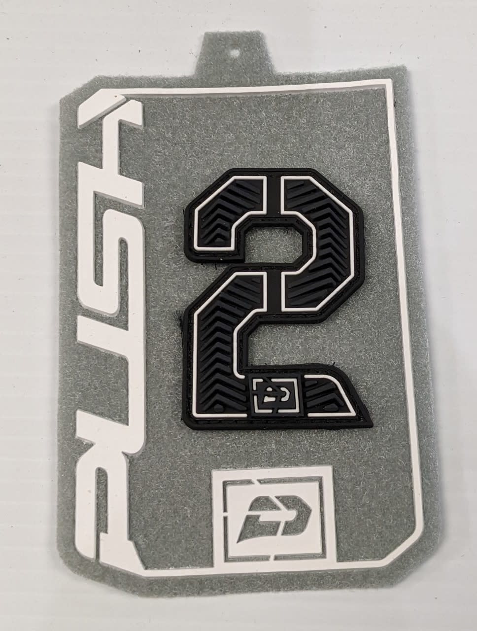 PUSH PAINTBALL PUSH VELCRO NUMBERS (BLACK)