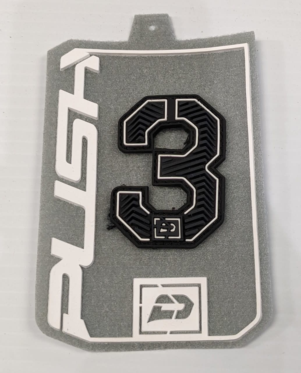 PUSH PAINTBALL PUSH VELCRO NUMBERS (BLACK)