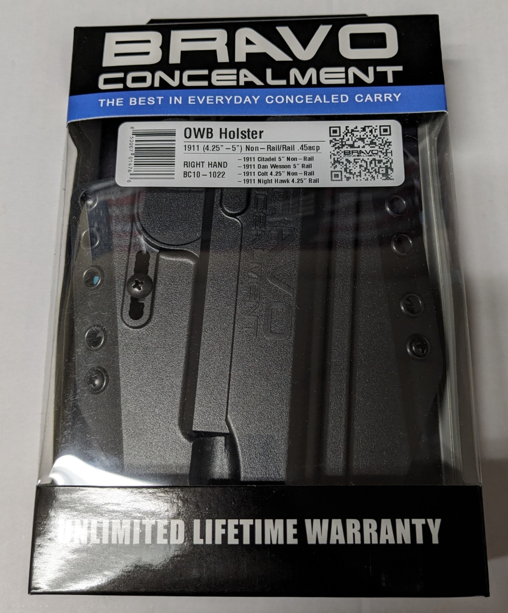 BRAVO CONCEALMENT BRAVO CONCEALMENT BCA HOLSTER OWB RIGHT