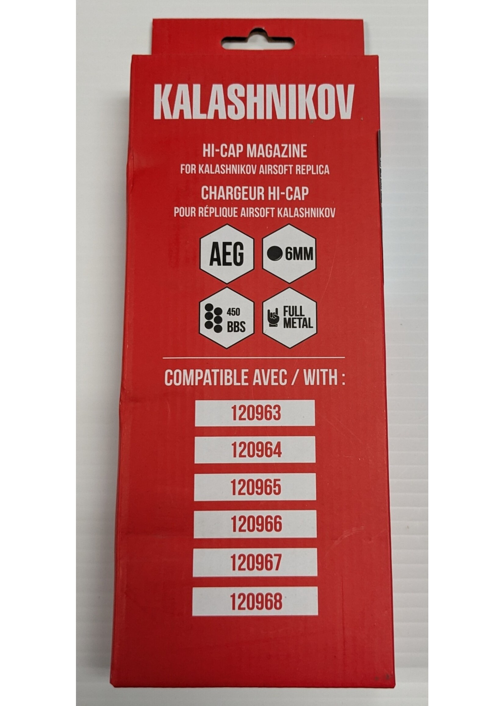 CYBERGUN CYBERGUN KALASHNIKOV LICENSED 450RD HI-CAP MAG FOR AK AEG