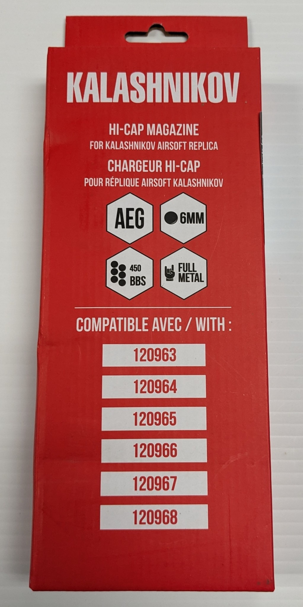 CYBERGUN CYBERGUN KALASHNIKOV LICENSED 450RD HI-CAP MAG FOR AK AEG