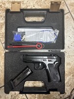 CZ USED LIKE NEW - CZ, 75 Compact, Double Action/Single Action, Semi-automatic, Metal Frame Pistol, Compact, 9MM, 3.7", Manual Safety, 10 Rounds, 2 Magazines