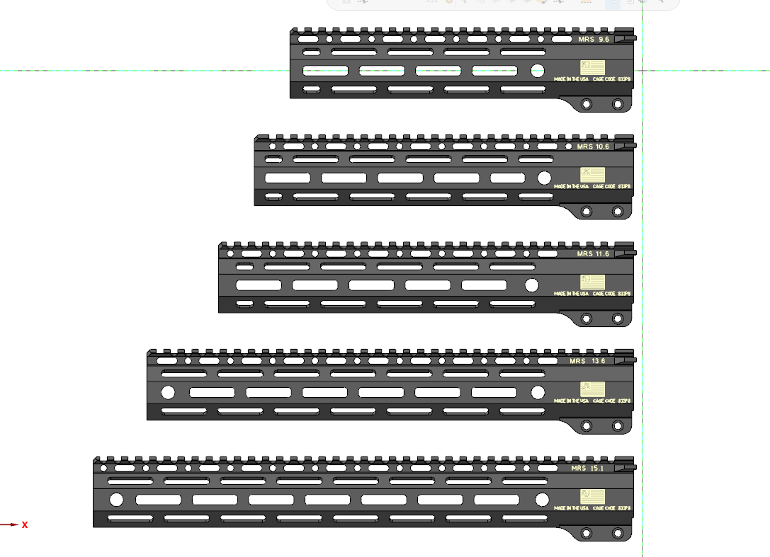 Disruptive Tactical Disruptive Mlok Rail System "MRS V2"