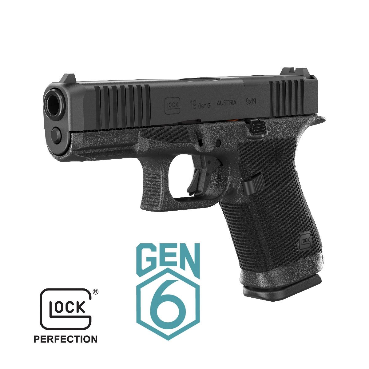 GLOCK Glock 19 Gen6  Gen 6 9mm 15rd